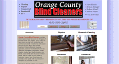 Desktop Screenshot of ocblindcleaners.com